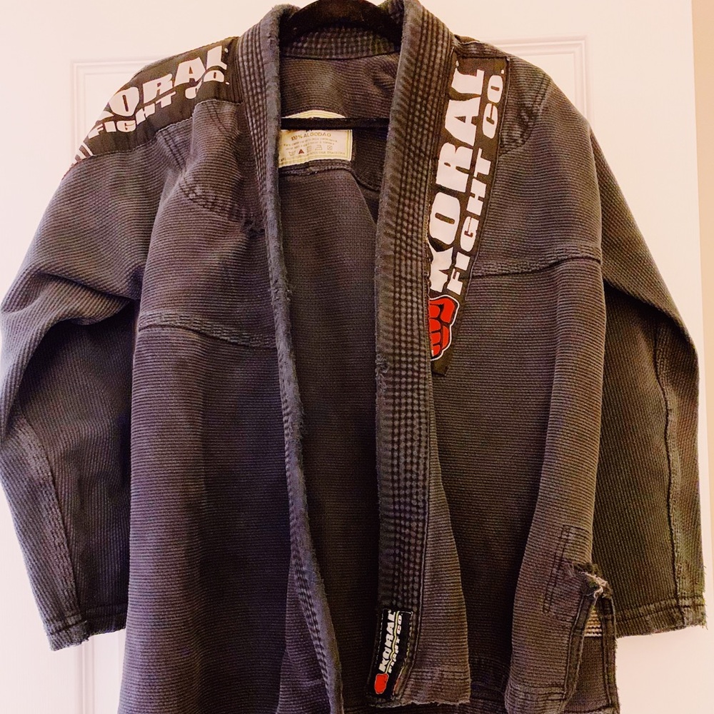 Used black Koral Kimono